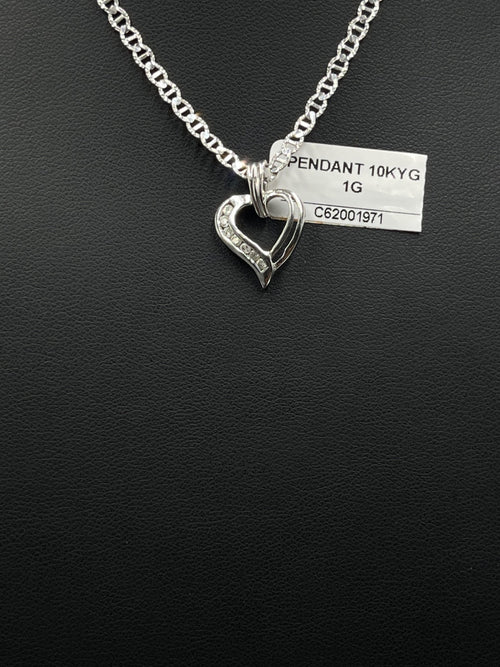 10K Gold Open Heart Pendant 1g | DD Pawn Loans