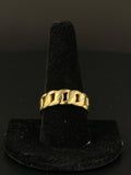 14K Gold Miami Cuban Link Ring Size 10