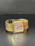 14K Gold Lucien Piccard Square Watch Pre-Owned