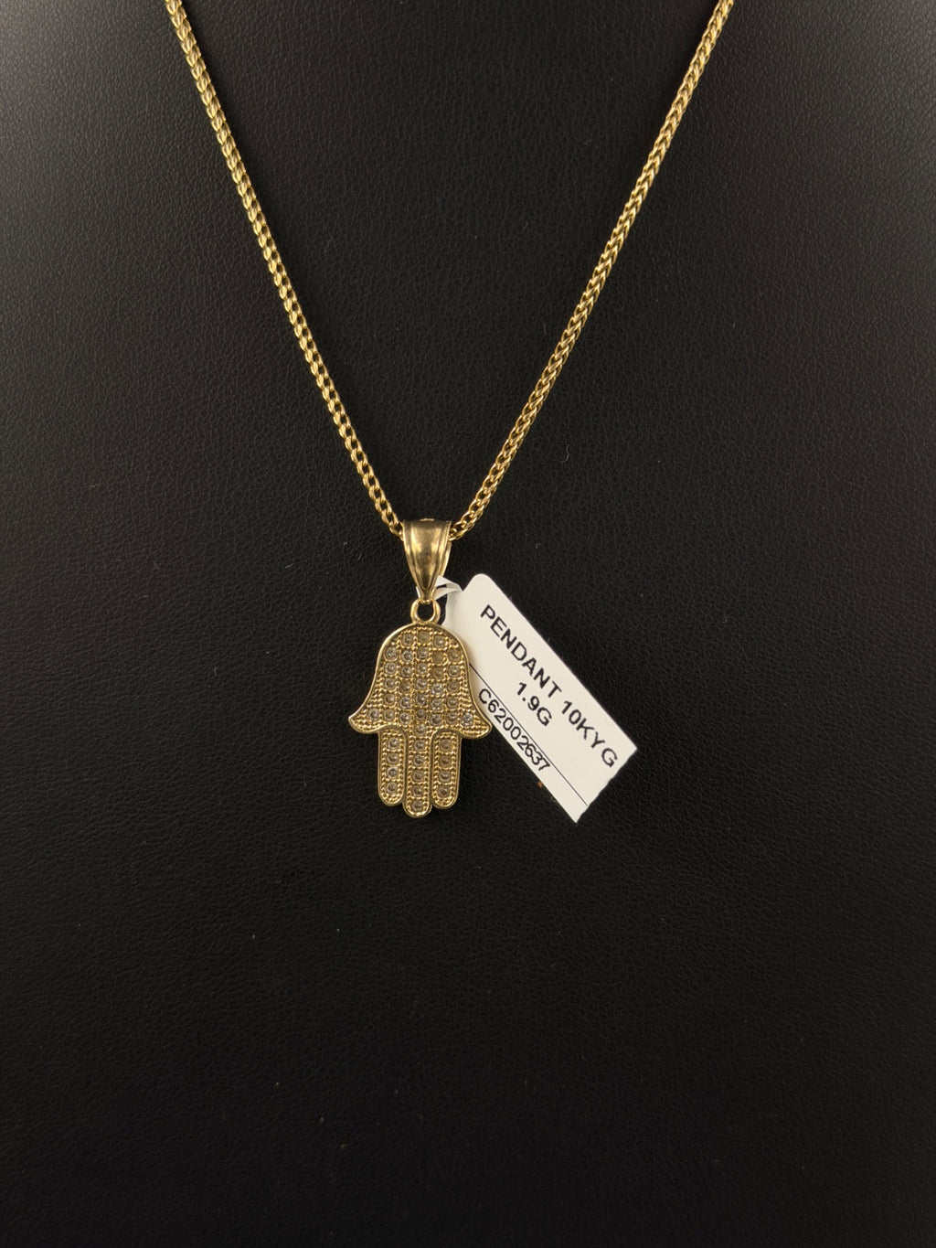 10K Gold Hamsa Hand Pendant for Sale