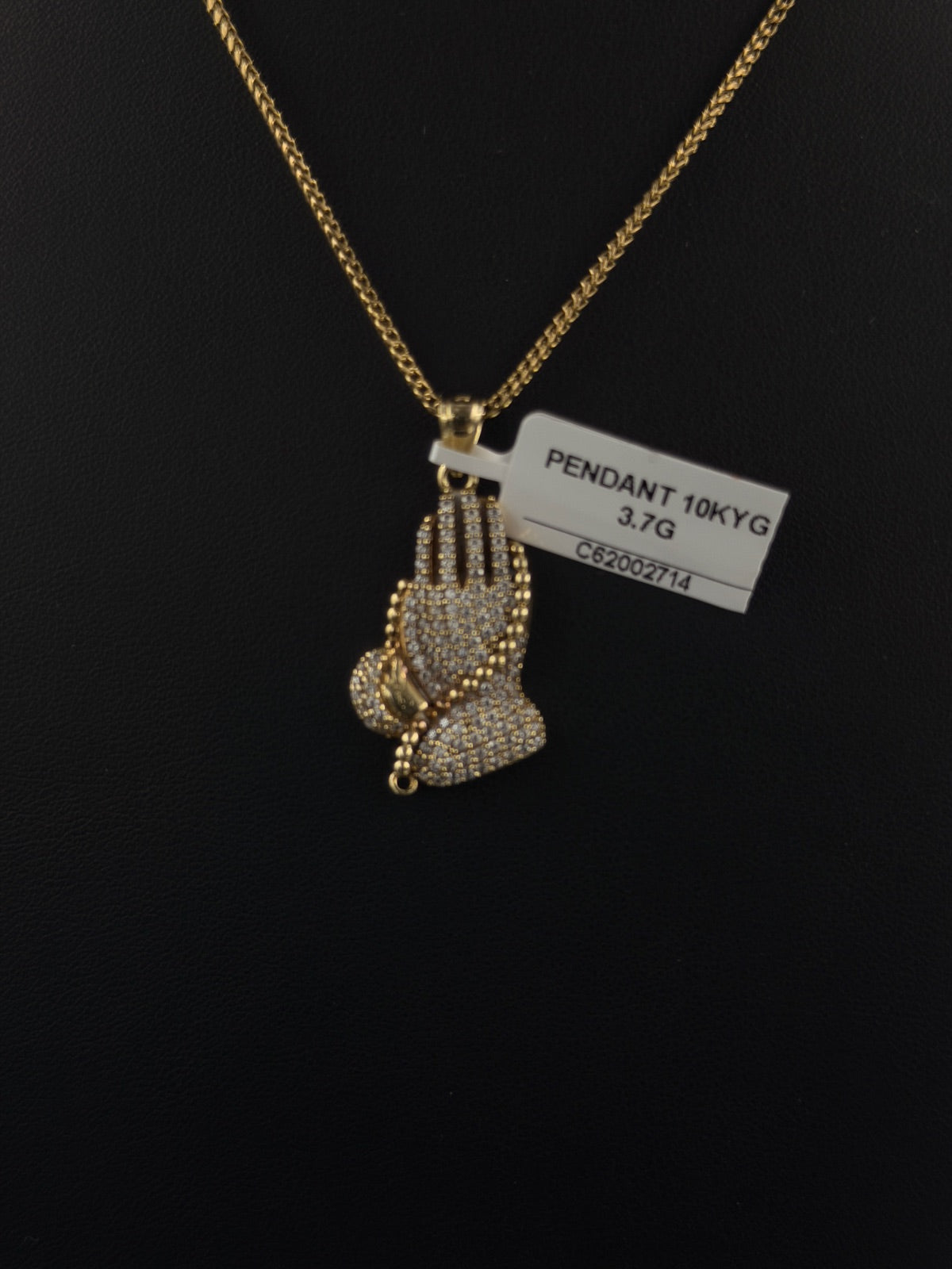 10K Yellow Gold Praying Hands Pendant 3.7g | DD Pawn Loans