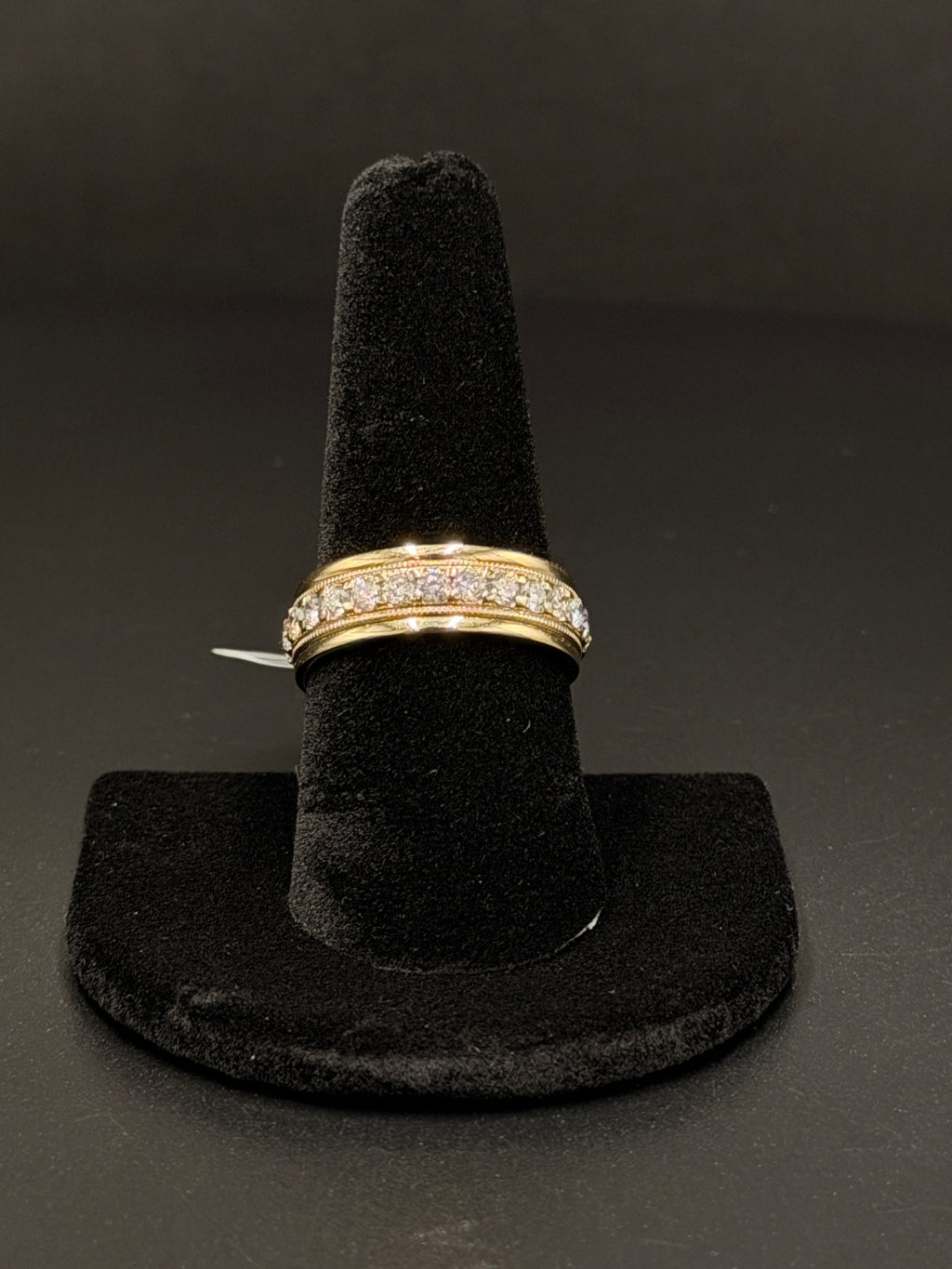 14K Gold Diamond Ring Size 8.5