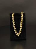 14K Gold Paperclip Link Bracelet for Sale