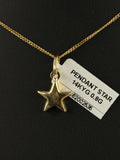 14K Gold Star Pendant .8g