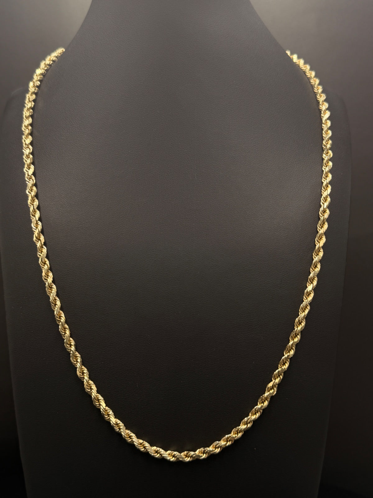10K Gold Rope Chain 22in Pre-Owned for Sale