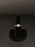 18K Gold Princess Diamond Engagement Ring for Sale