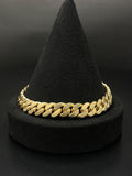 14K Gold Curb Link Bracelet 8.5in 10mm 67g