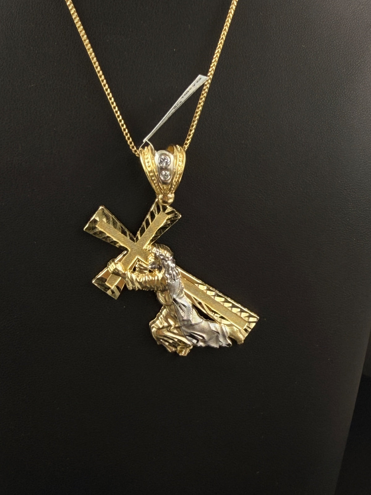 10K Gold Jesus Cross Pendant for Sale | Pre-owned
