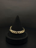 10K Gold Curb Link Bracelet 7 in 10.5mm