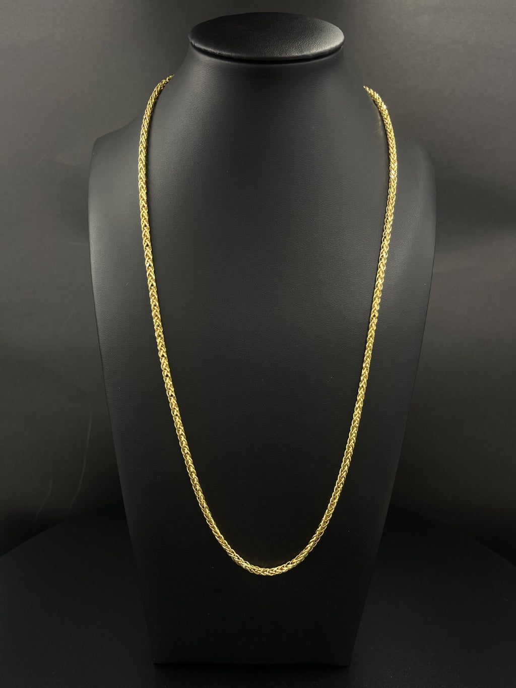 18K Gold Rope Chain Necklace 23 Inch Pre-Owned