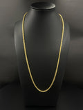 18K Gold Rope Chain Necklace 23 Inch Pre-Owned
