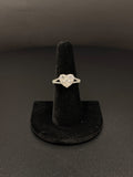 14K Gold Heart Diamond Ring Size 7 for Sale
