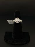 18K White Gold Diamond Ring Size 5.5 3.9 Grams — photo 1