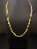 10K Gold Hollow Miami Cuban Link Chain 24in