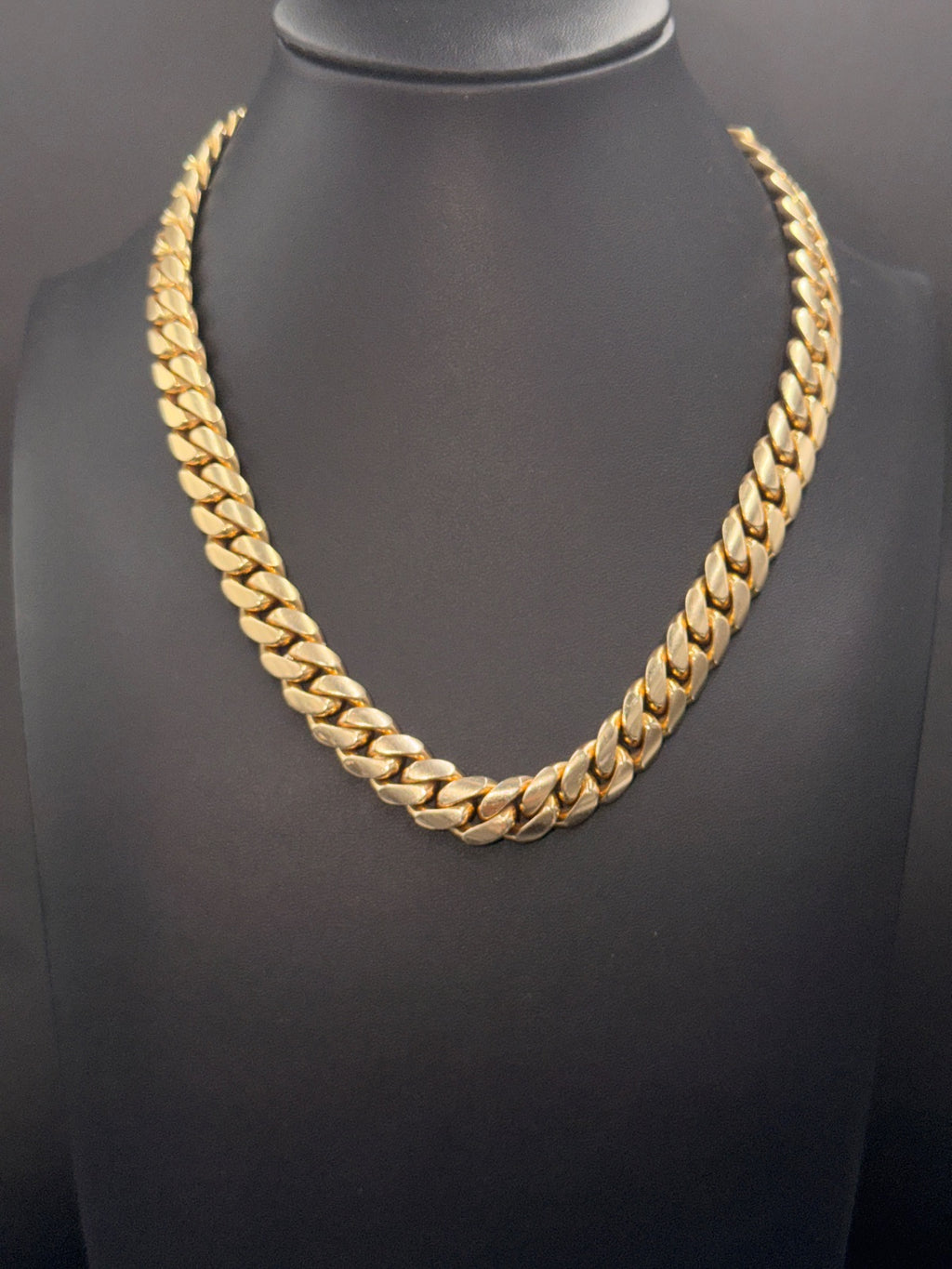 14K Gold Cuban Link Chain 16 in, 128g