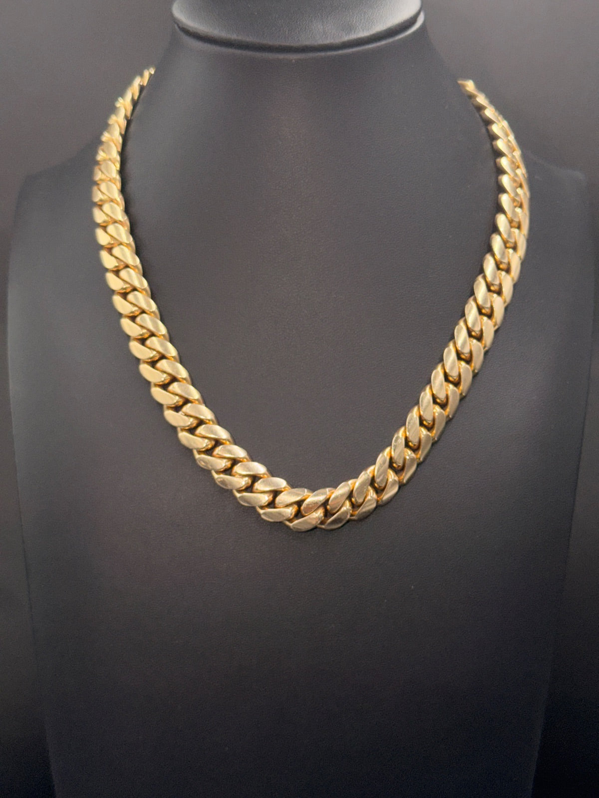 14K Gold Cuban Link Chain 16 in, 128g