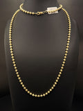 14K Yellow Gold Moon-Cut Bead Chain 38.6 Grams 35 Inches 4mm — photo 1