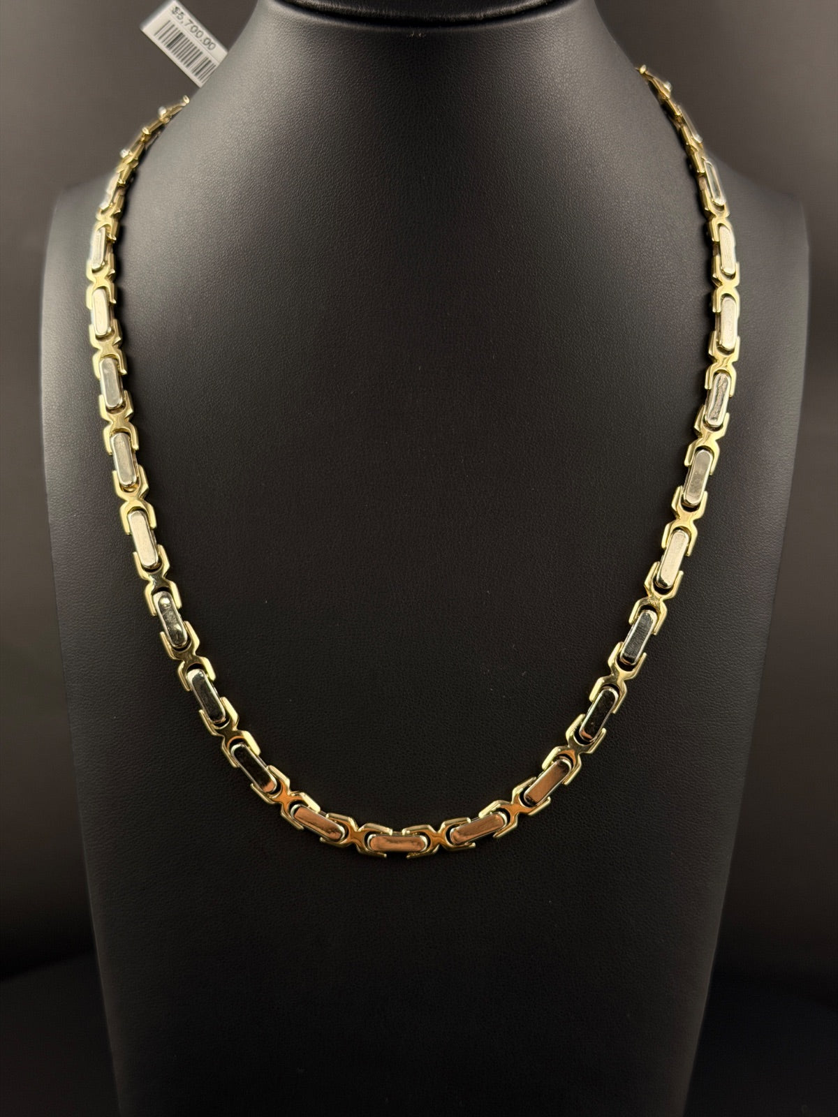 14K Gold Two-Tone Chain – 55.7g, 20 in | DD Pawn Loans