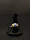 10K Gold Blue Stone Ring – 4.6g, Size 10 | DD Pawn Loans