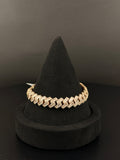 10K Gold Diamond Bracelet 40.5g 7in