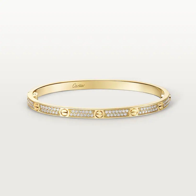18K Diamond Gold Bangle Bracelet