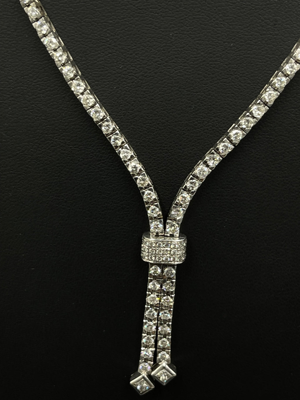 18K White Gold Diamond Tennis Necklace 36.1g | DD Pawn Loans