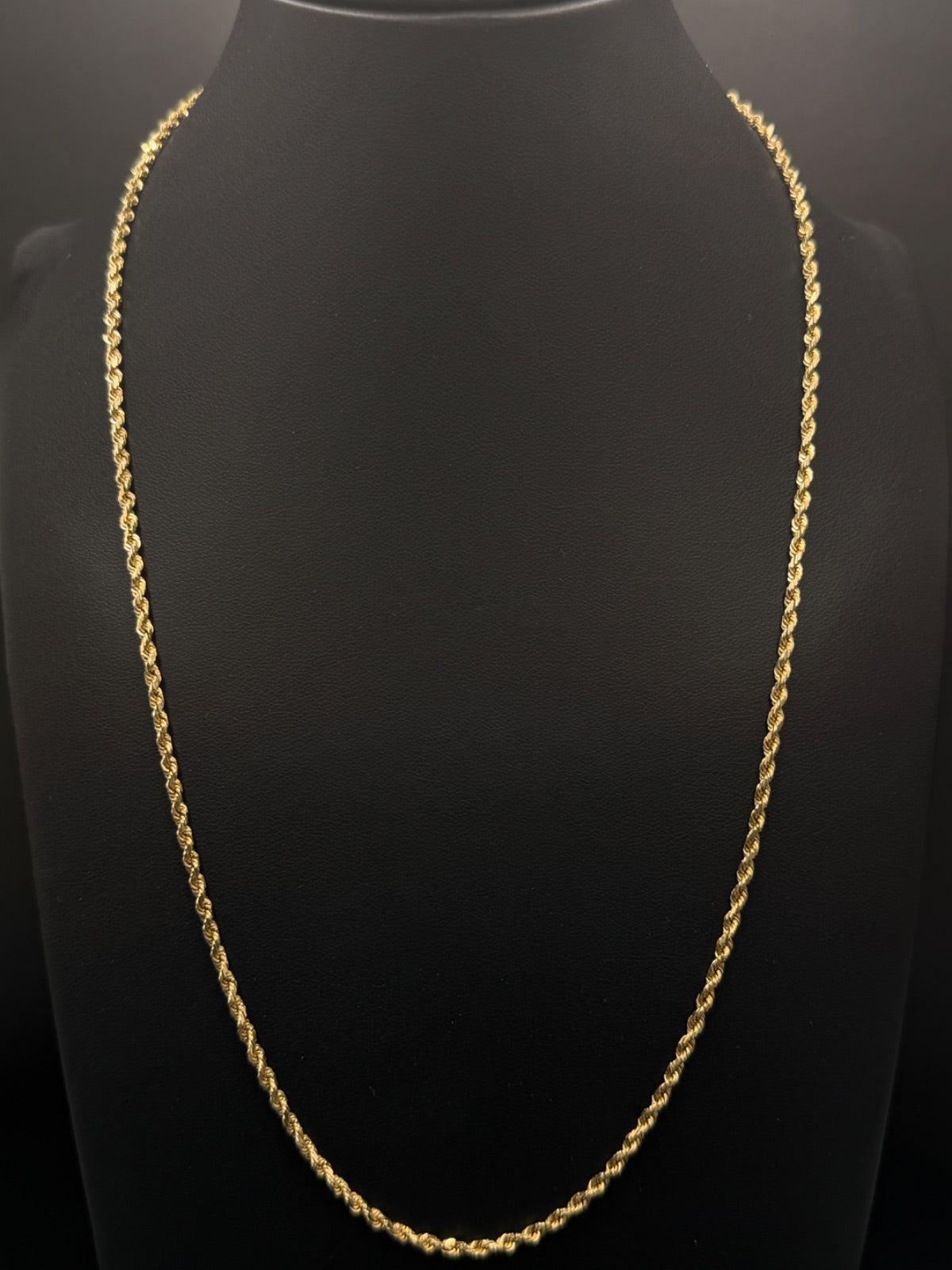 14K Gold Rope Chain 21" Pre-Owned for Sale