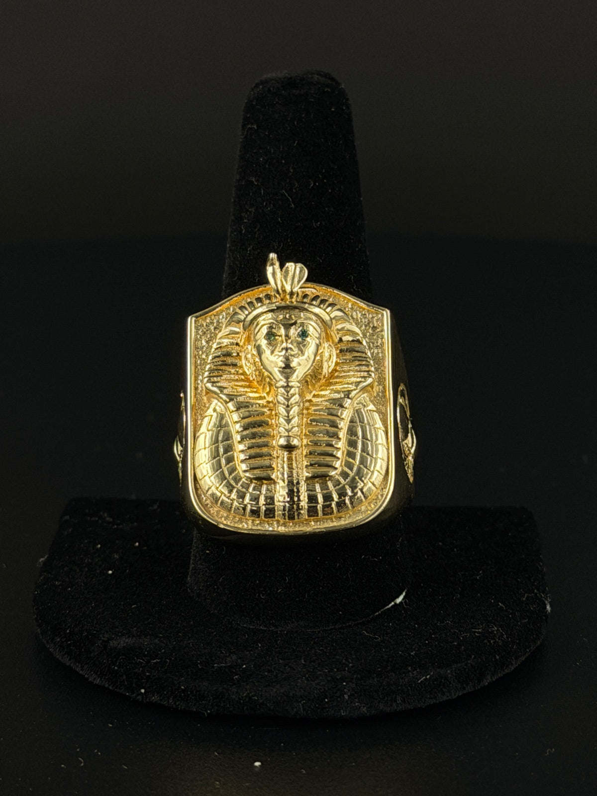 14K Gold Pharaoh Ring Size 11