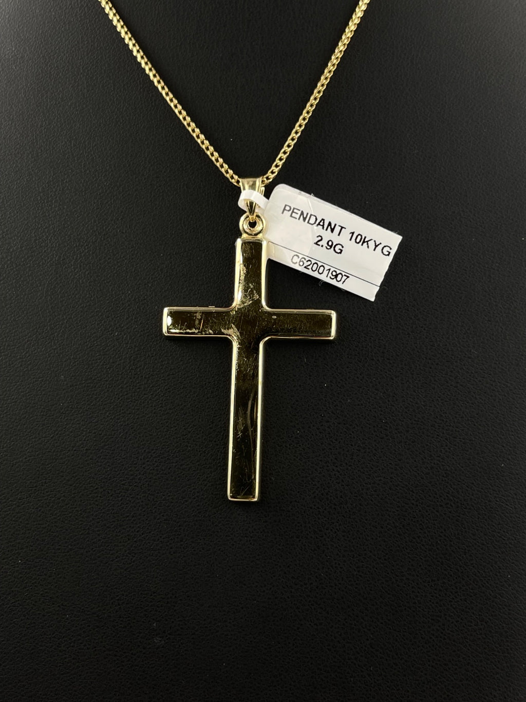 10K Yellow Gold Cross Pendant 2.9 Grams 1.7 Inches
