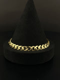 14K Gold Curb Link Bracelet 10 in, 14.3g
