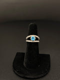 14K Gold Blue Topaz Ring Size 5.5 for Sale