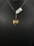 14K Gold Axe Pendant 
20.6mm