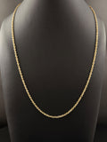 14K Gold Rope Chain 22 in 2mm