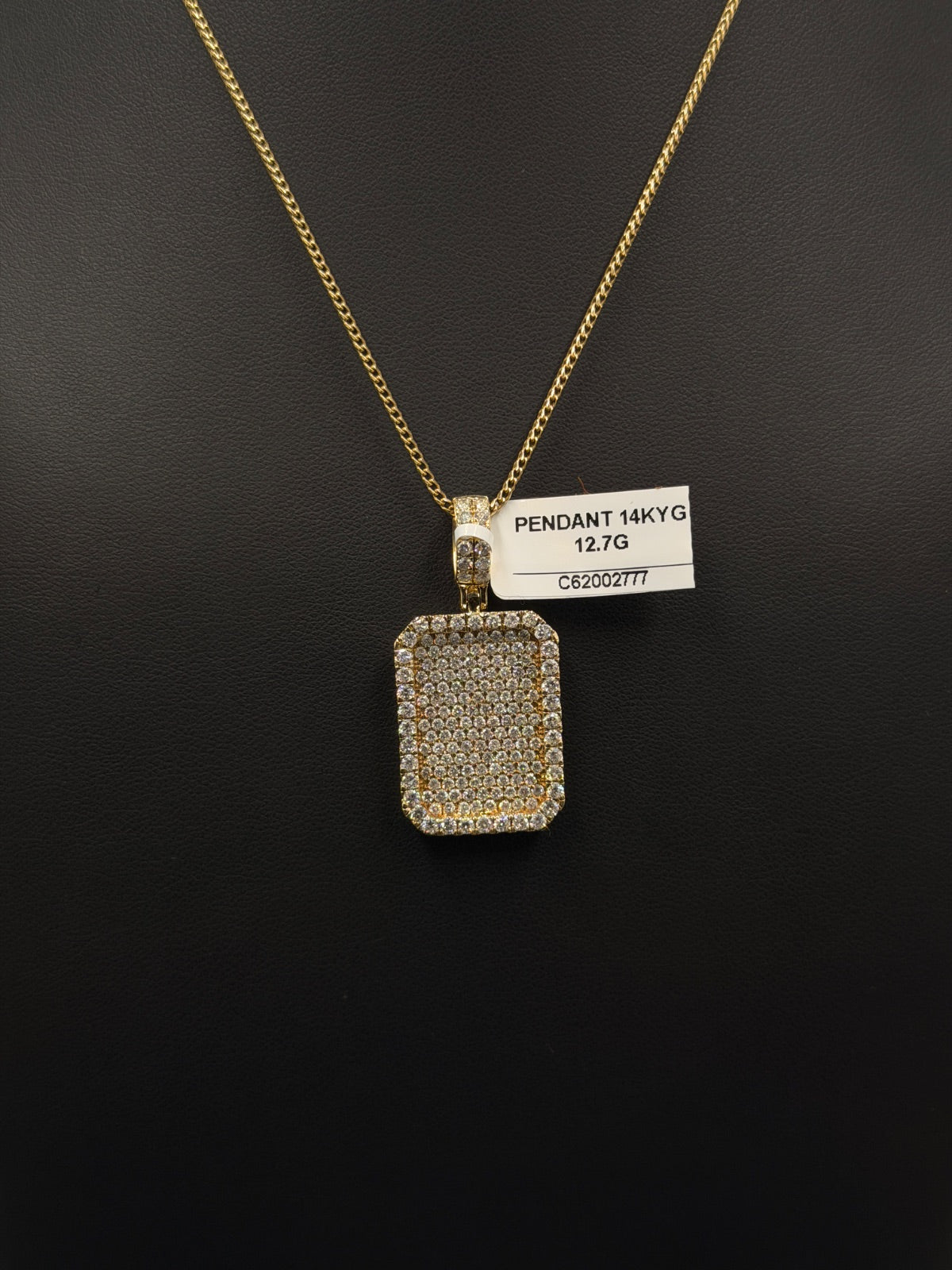 14K Gold Diamond Pendant 12.7g