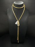 18K Gold Rope Chain Necklace 35" 3.5mm 92.6g