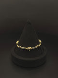 14K Gold Blue & Clear Stone Bracelet 13.9g | DD Pawn Loans
