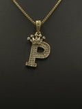 10K Gold Crown Letter P Initial Pendant 2.8g | DD Pawn Loans