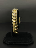 10K Gold Cuban Bracelet 
13.5mm
7 in