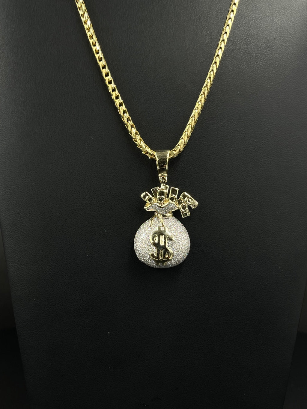 10K Gold Money Bag Pendant for Sale Pre-Owned