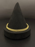 10K Gold Twisted Anklet 10 inches 6mm