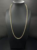 10K Gold Rope Chain 3.5mm 22 in