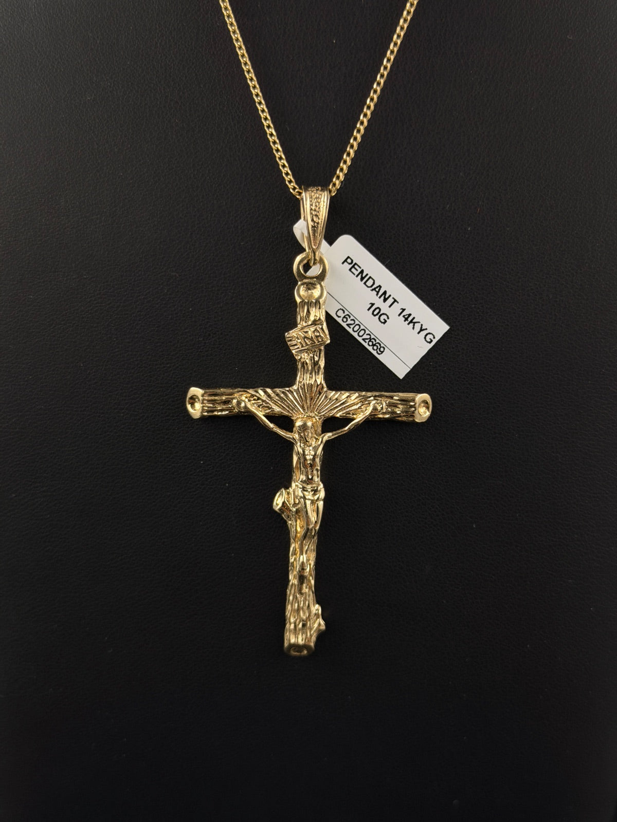 14K Gold Jesus Cross Pendant for Sale | Pre-owned