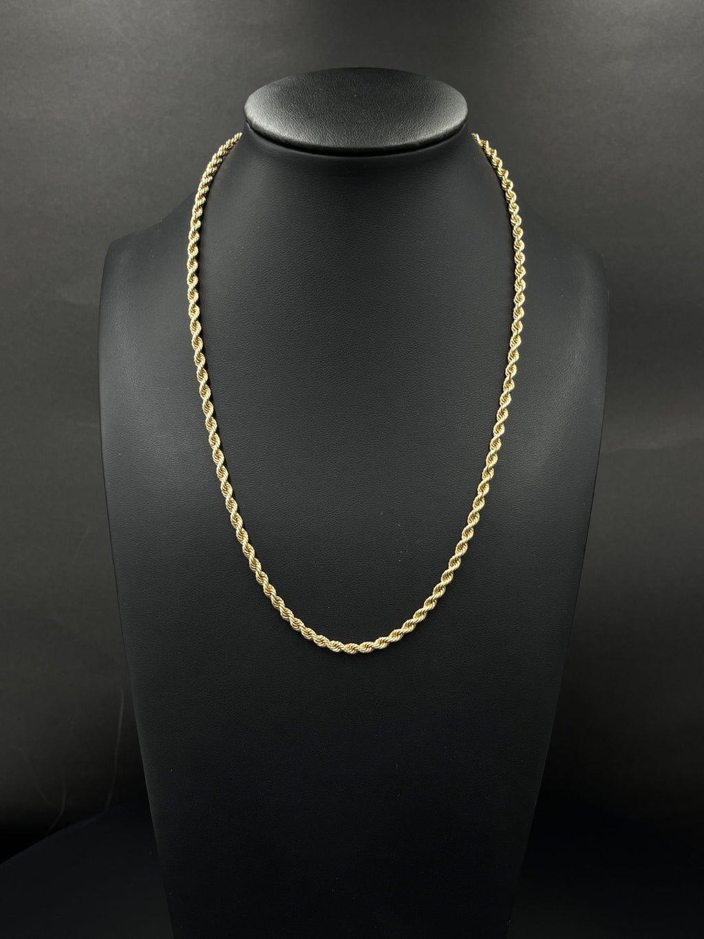 14K Gold Rope Chain – 15.1g, 18 in, 3mm | DD Pawn Loans