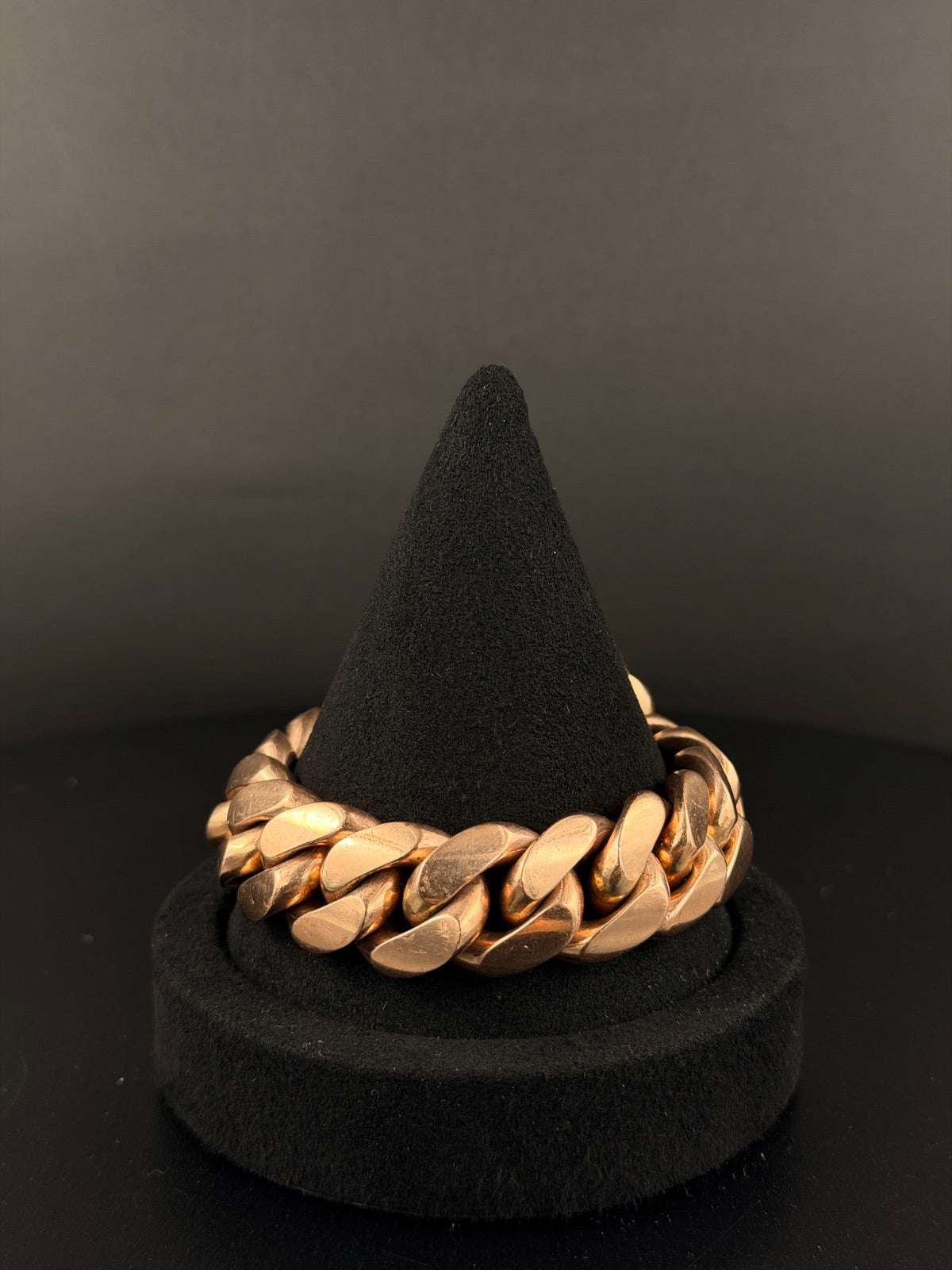 10K Rose Gold Miami Cuban Link Bracelet 8.5in