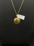 10K Gold Religious Medal Pendant 21.28mm
