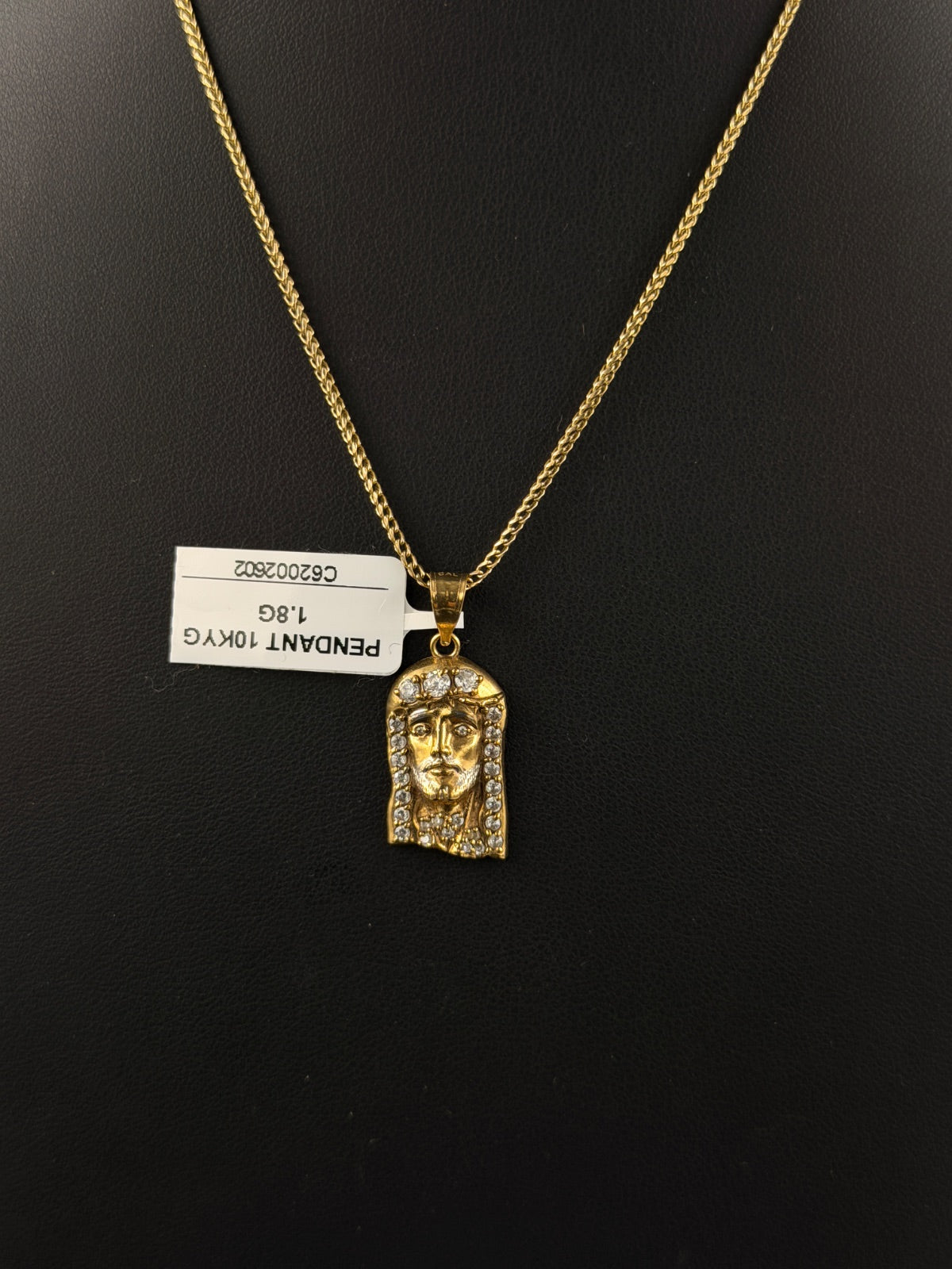10K Gold Jesus Head Pendant for Sale | Pre-owned