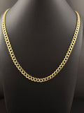 10K Two-Tone Diamond-Cut Curb Chain 28in | DD Pawn Loans