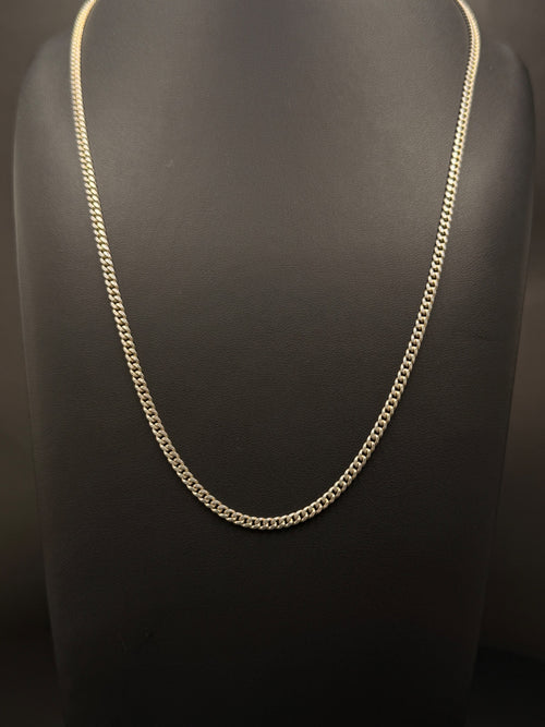 .925 Sterling Silver Miami Cuban Link Chain 13.7 Grams 22 Inches 3mm — photo 1
