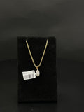 14K Gold Crystal Solitaire Pendant Necklace | DD Pawn Loans