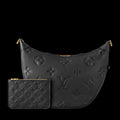 Louis Vuitton Black Hobo Bag Gold Chain